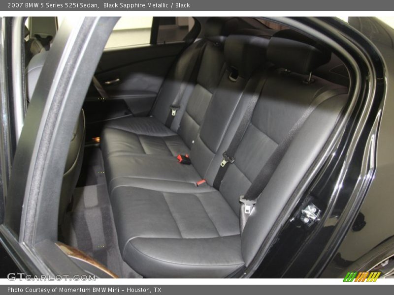 Black Sapphire Metallic / Black 2007 BMW 5 Series 525i Sedan