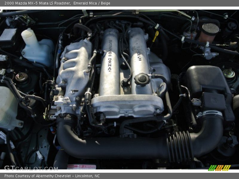 Emerald Mica / Beige 2000 Mazda MX-5 Miata LS Roadster