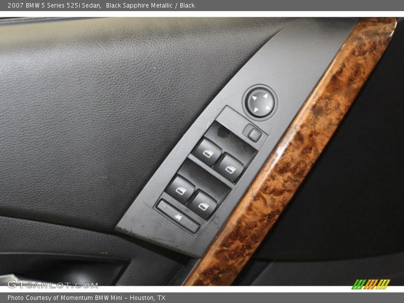 Black Sapphire Metallic / Black 2007 BMW 5 Series 525i Sedan
