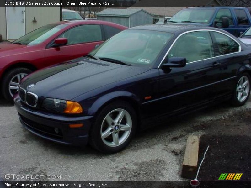 Orient Blue Metallic / Sand 2002 BMW 3 Series 325i Coupe