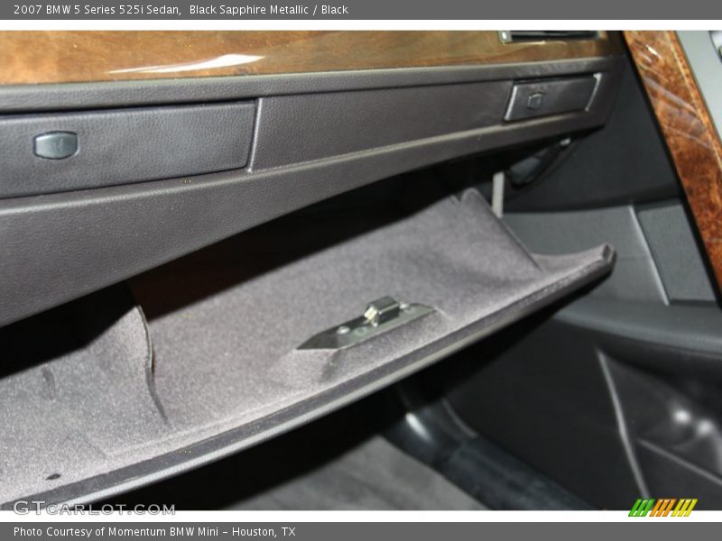 Black Sapphire Metallic / Black 2007 BMW 5 Series 525i Sedan