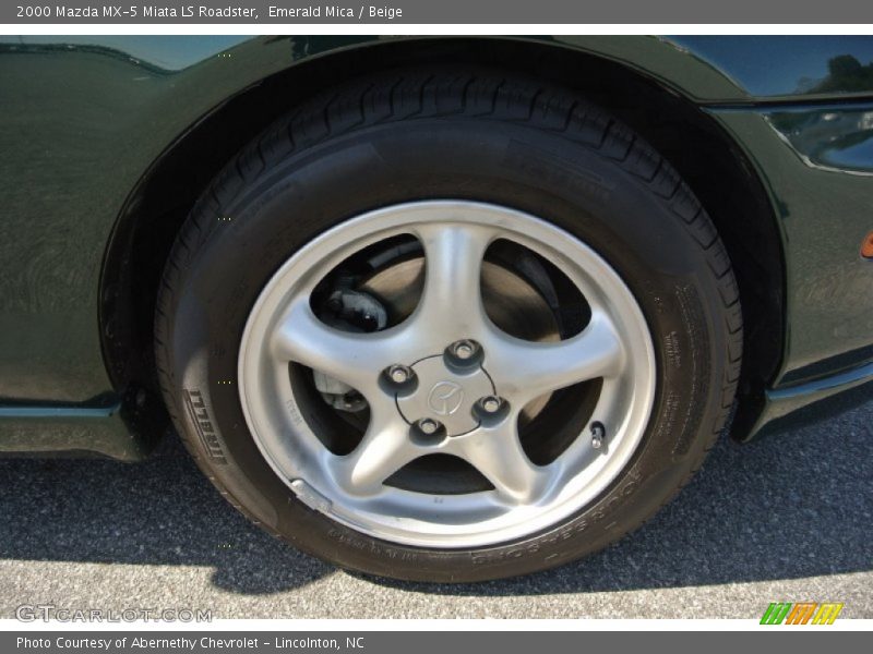 Emerald Mica / Beige 2000 Mazda MX-5 Miata LS Roadster