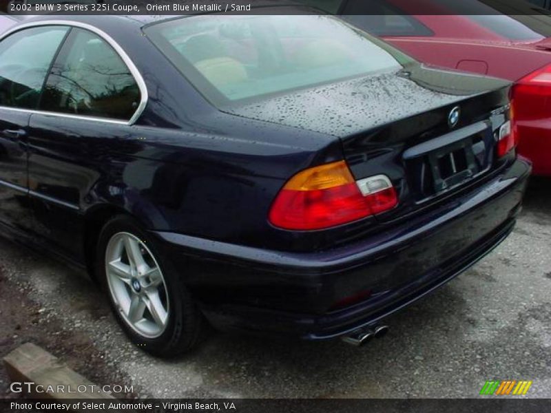 Orient Blue Metallic / Sand 2002 BMW 3 Series 325i Coupe