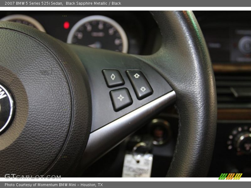 Black Sapphire Metallic / Black 2007 BMW 5 Series 525i Sedan
