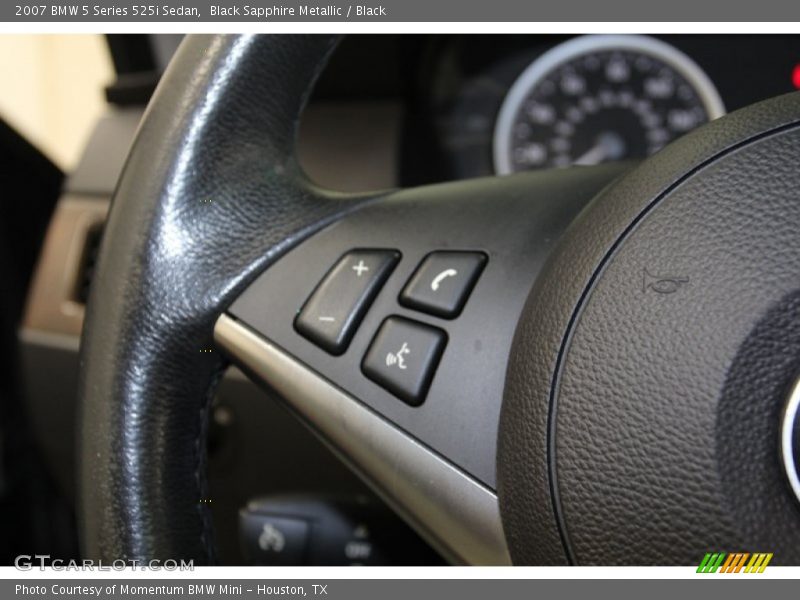 Black Sapphire Metallic / Black 2007 BMW 5 Series 525i Sedan
