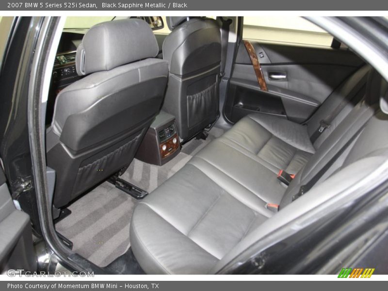 Black Sapphire Metallic / Black 2007 BMW 5 Series 525i Sedan