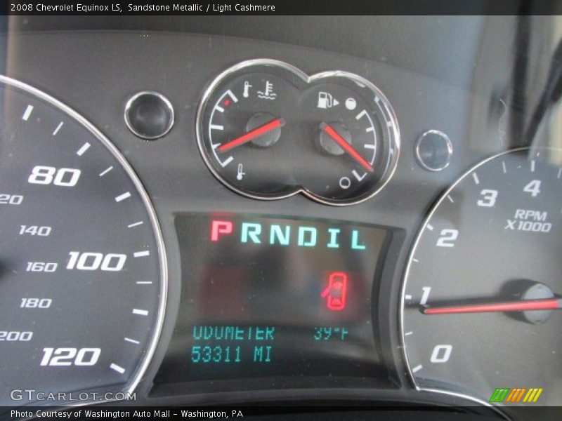 Sandstone Metallic / Light Cashmere 2008 Chevrolet Equinox LS