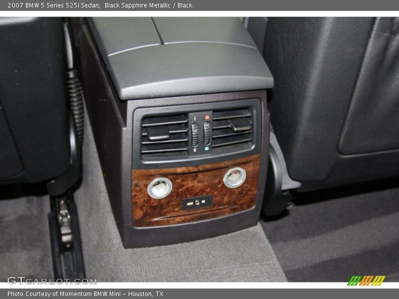 Black Sapphire Metallic / Black 2007 BMW 5 Series 525i Sedan