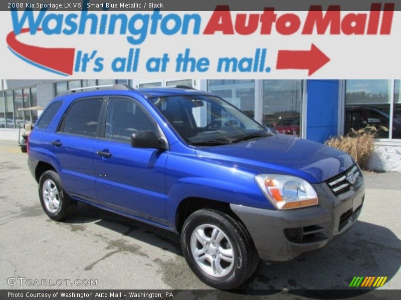 Smart Blue Metallic / Black 2008 Kia Sportage LX V6