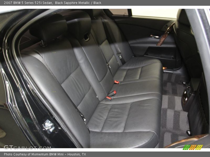 Black Sapphire Metallic / Black 2007 BMW 5 Series 525i Sedan