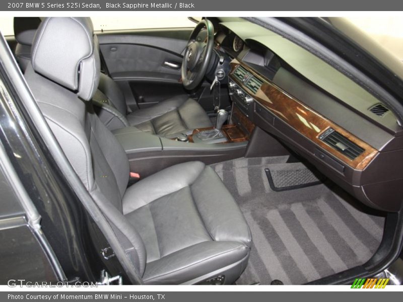 Black Sapphire Metallic / Black 2007 BMW 5 Series 525i Sedan