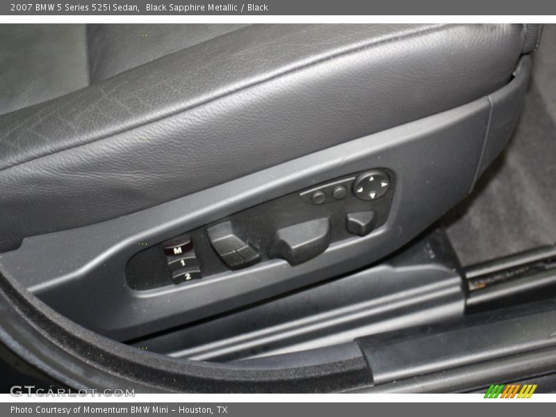 Black Sapphire Metallic / Black 2007 BMW 5 Series 525i Sedan