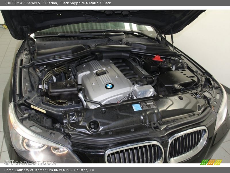 Black Sapphire Metallic / Black 2007 BMW 5 Series 525i Sedan