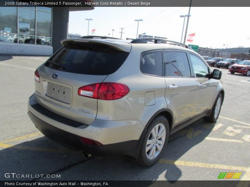 Harvest Gold Metallic / Desert Beige 2008 Subaru Tribeca Limited 5 Passenger