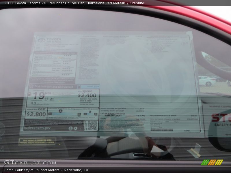 Barcelona Red Metallic / Graphite 2013 Toyota Tacoma V6 Prerunner Double Cab