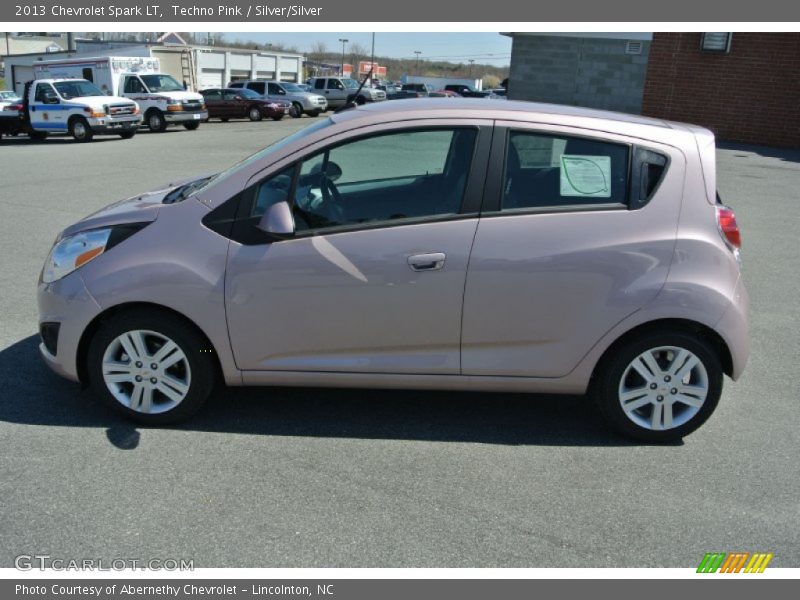 Techno Pink / Silver/Silver 2013 Chevrolet Spark LT