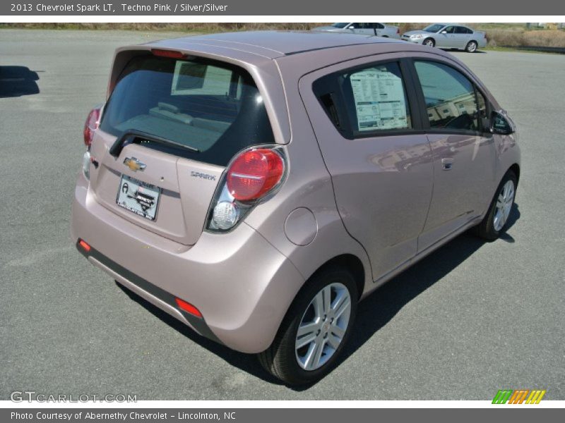 Techno Pink / Silver/Silver 2013 Chevrolet Spark LT