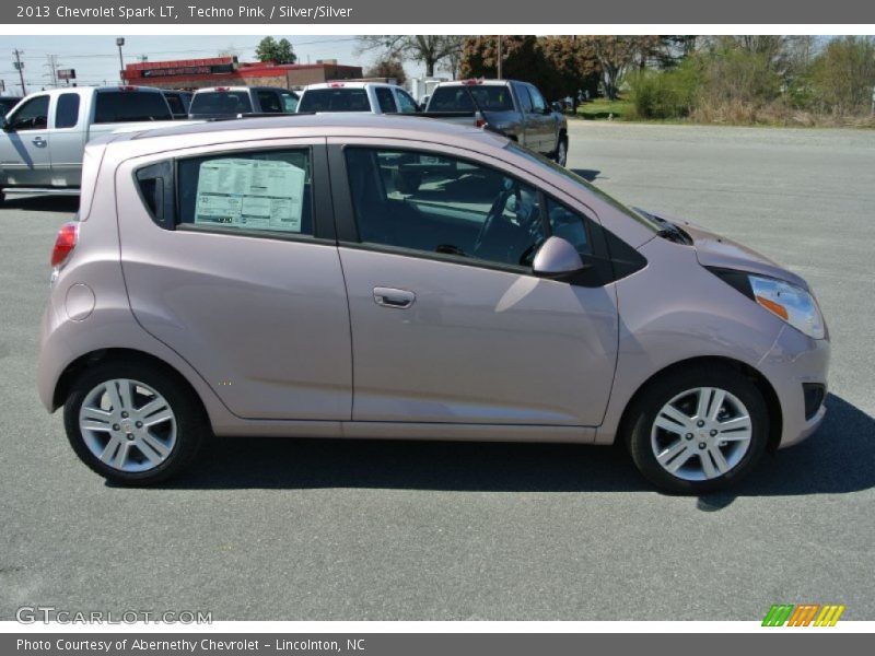 Techno Pink / Silver/Silver 2013 Chevrolet Spark LT