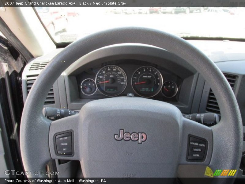 Black / Medium Slate Gray 2007 Jeep Grand Cherokee Laredo 4x4