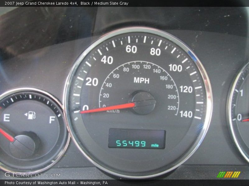 Black / Medium Slate Gray 2007 Jeep Grand Cherokee Laredo 4x4