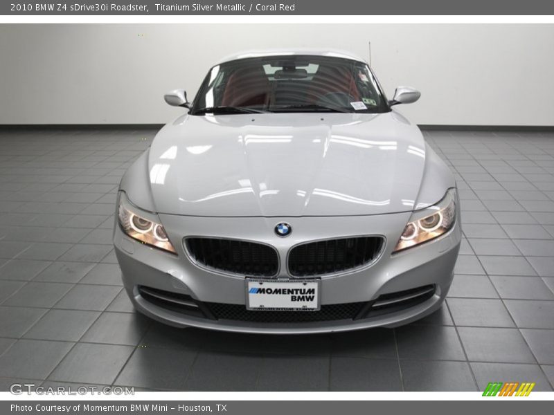 Titanium Silver Metallic / Coral Red 2010 BMW Z4 sDrive30i Roadster