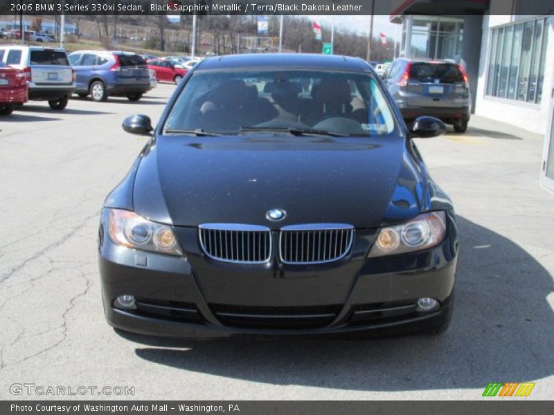 Black Sapphire Metallic / Terra/Black Dakota Leather 2006 BMW 3 Series 330xi Sedan
