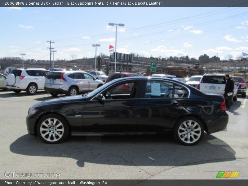 Black Sapphire Metallic / Terra/Black Dakota Leather 2006 BMW 3 Series 330xi Sedan