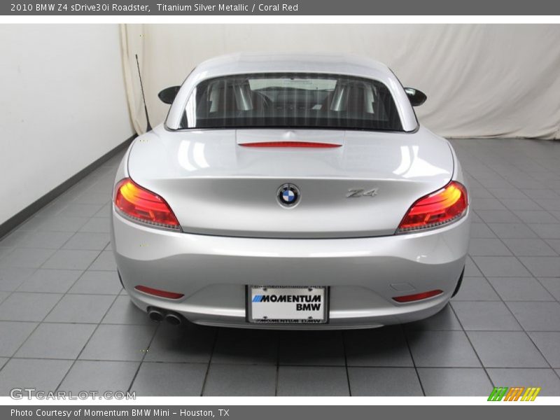 Titanium Silver Metallic / Coral Red 2010 BMW Z4 sDrive30i Roadster