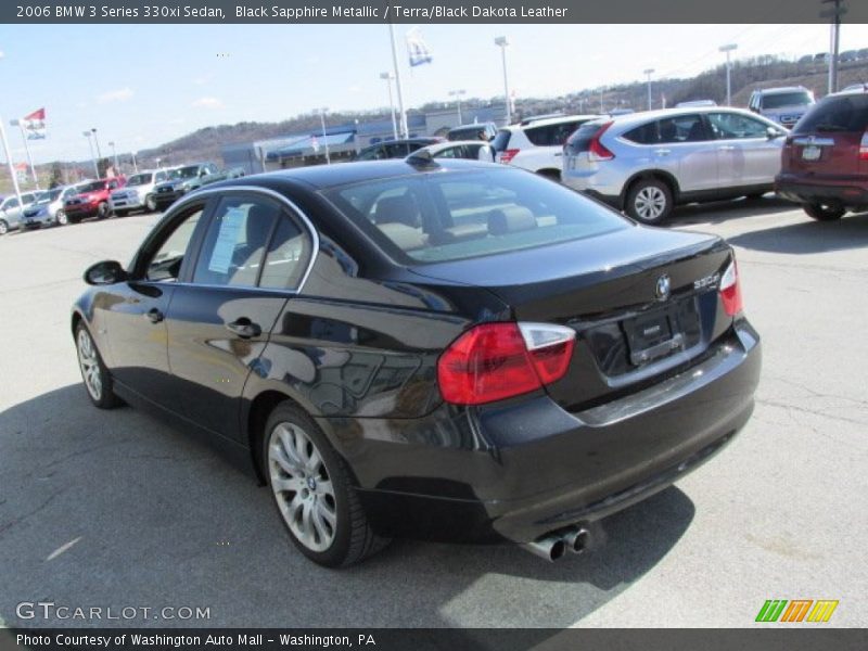 Black Sapphire Metallic / Terra/Black Dakota Leather 2006 BMW 3 Series 330xi Sedan