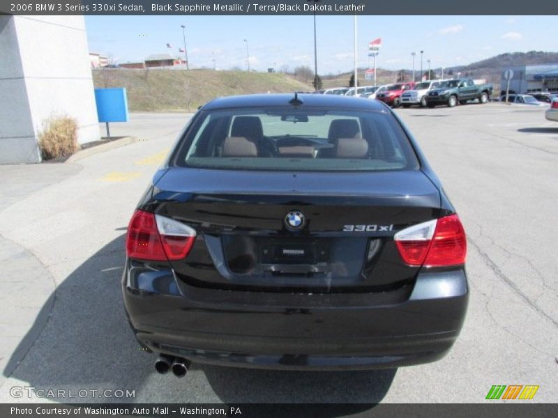 Black Sapphire Metallic / Terra/Black Dakota Leather 2006 BMW 3 Series 330xi Sedan