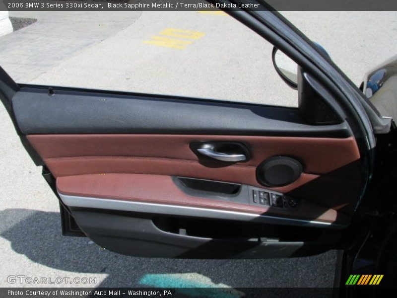Black Sapphire Metallic / Terra/Black Dakota Leather 2006 BMW 3 Series 330xi Sedan