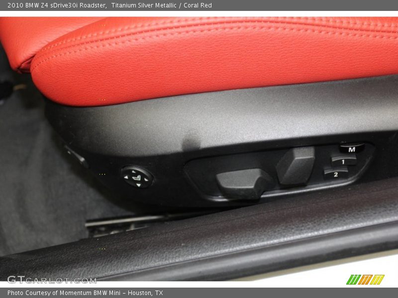 Titanium Silver Metallic / Coral Red 2010 BMW Z4 sDrive30i Roadster