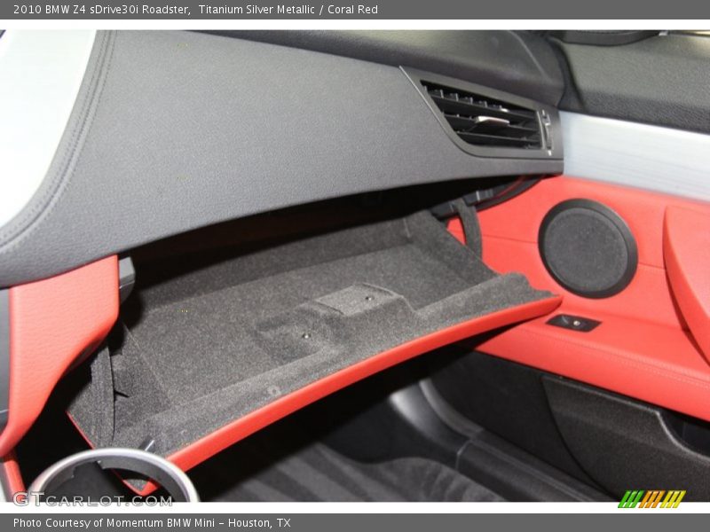 Titanium Silver Metallic / Coral Red 2010 BMW Z4 sDrive30i Roadster