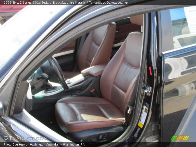 Black Sapphire Metallic / Terra/Black Dakota Leather 2006 BMW 3 Series 330xi Sedan