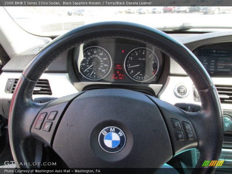 Black Sapphire Metallic / Terra/Black Dakota Leather 2006 BMW 3 Series 330xi Sedan