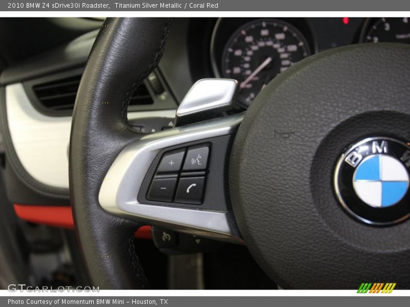 Titanium Silver Metallic / Coral Red 2010 BMW Z4 sDrive30i Roadster