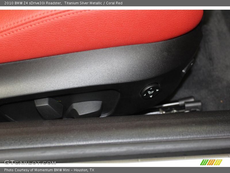Titanium Silver Metallic / Coral Red 2010 BMW Z4 sDrive30i Roadster