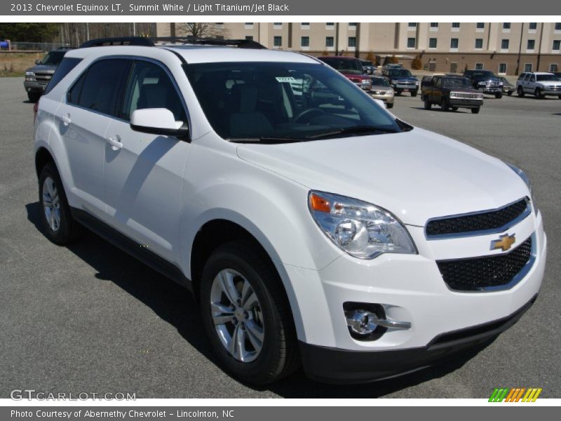 Summit White / Light Titanium/Jet Black 2013 Chevrolet Equinox LT