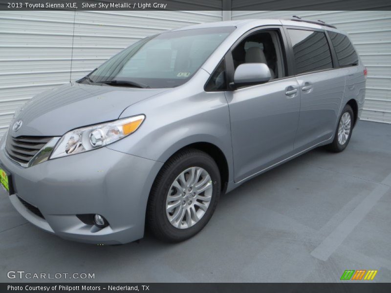 Silver Sky Metallic / Light Gray 2013 Toyota Sienna XLE