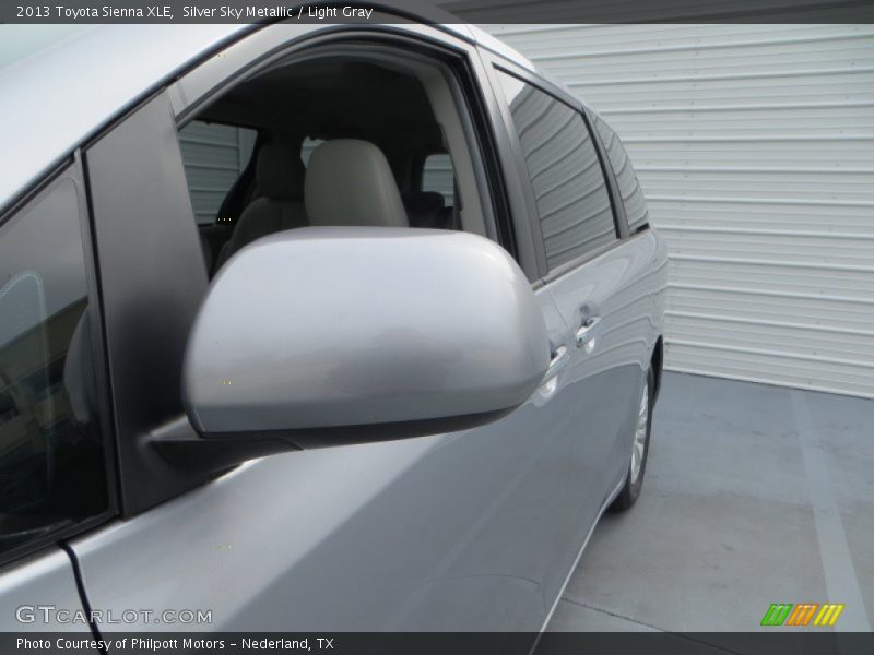 Silver Sky Metallic / Light Gray 2013 Toyota Sienna XLE