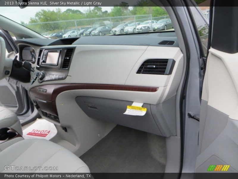 Silver Sky Metallic / Light Gray 2013 Toyota Sienna XLE