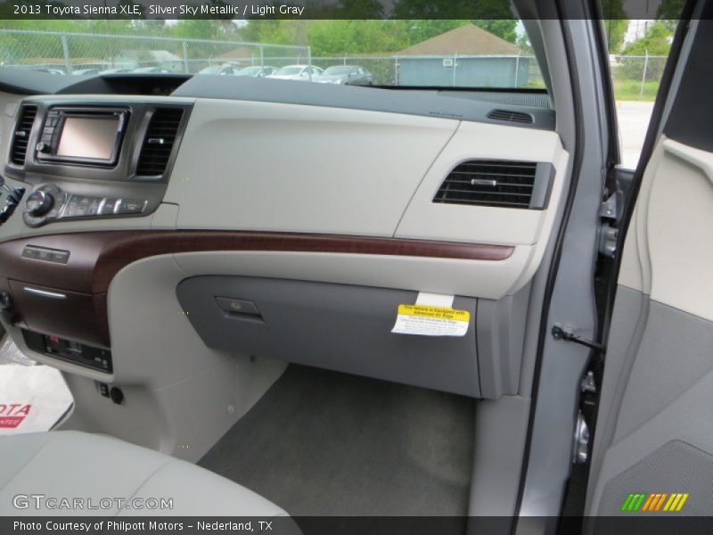 Silver Sky Metallic / Light Gray 2013 Toyota Sienna XLE
