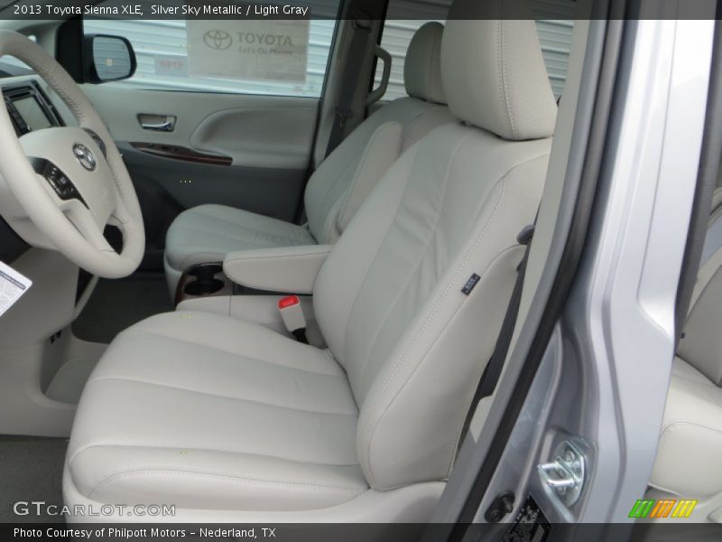 Silver Sky Metallic / Light Gray 2013 Toyota Sienna XLE