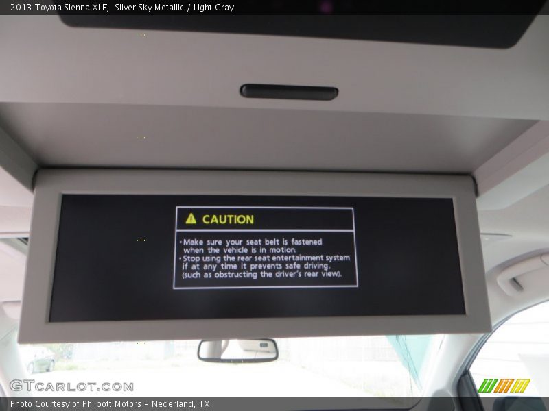 Silver Sky Metallic / Light Gray 2013 Toyota Sienna XLE