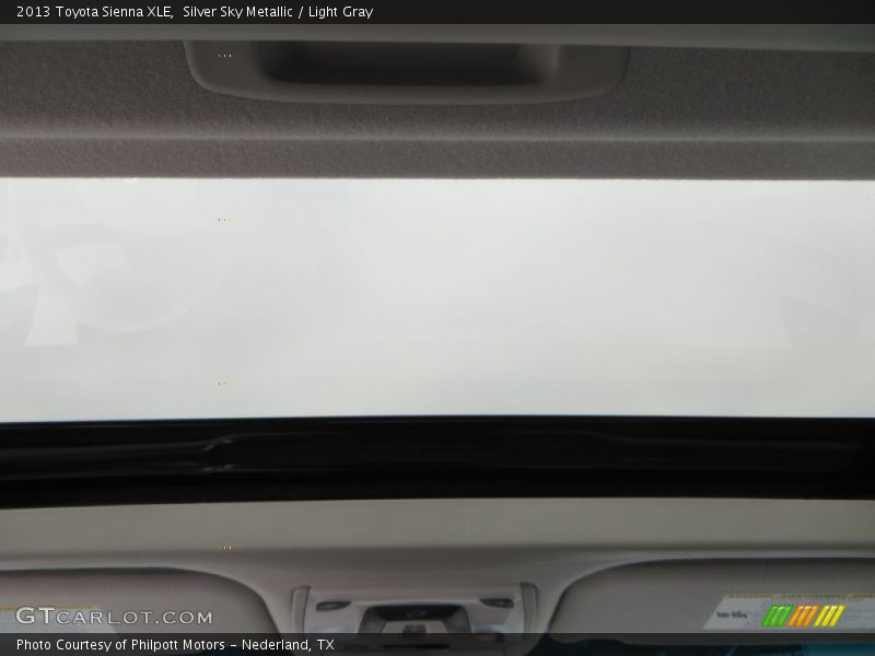 Silver Sky Metallic / Light Gray 2013 Toyota Sienna XLE
