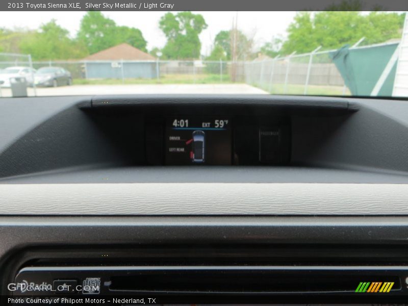 Silver Sky Metallic / Light Gray 2013 Toyota Sienna XLE