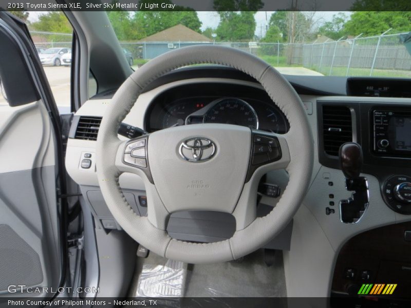 Silver Sky Metallic / Light Gray 2013 Toyota Sienna XLE