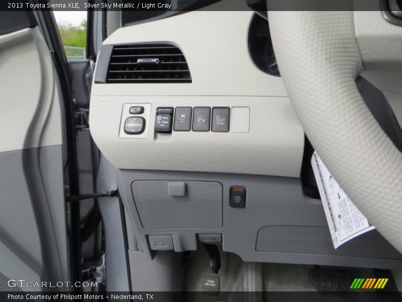 Silver Sky Metallic / Light Gray 2013 Toyota Sienna XLE