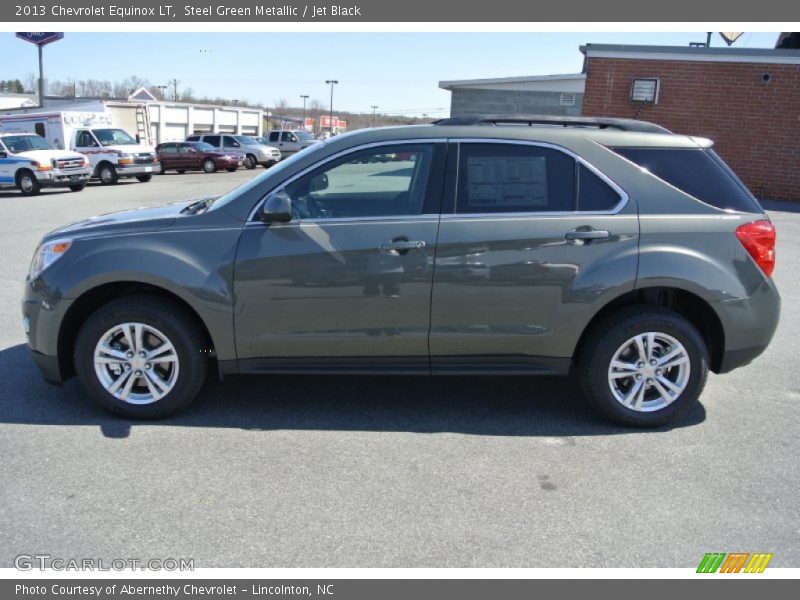 Steel Green Metallic / Jet Black 2013 Chevrolet Equinox LT