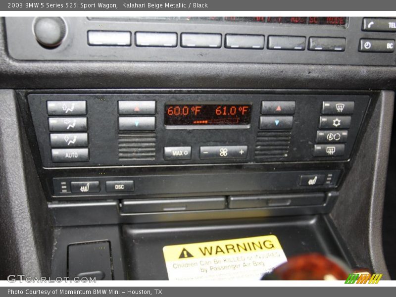 Controls of 2003 5 Series 525i Sport Wagon